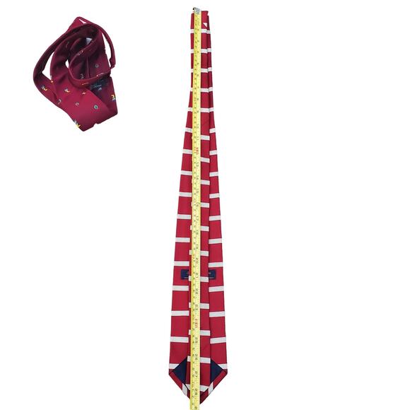 Brooks Brothers Makers 100% Silk Red Holiday Christmas Ties Bundle Made in USA - Picture 14 of 16